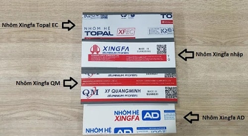 Nhôm Xingfa Quang Minh có nhiều nét tương đồng với xingfa được nhập khẩu