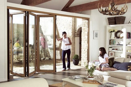 Cửa xếp lùa được ứng dụng trong các công trình hiện nay