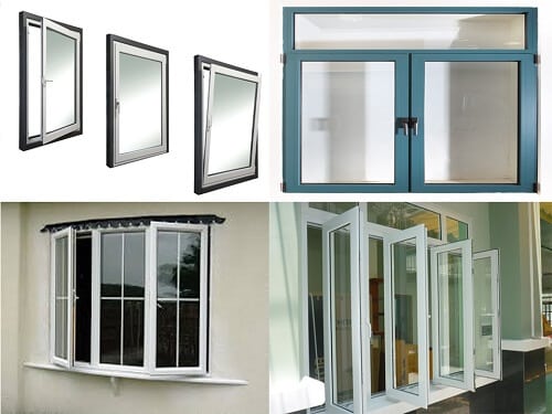 Nhôm Đại Tân được gia công làm cửa