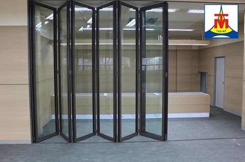 Cửa xếp lùa nhôm Tân Mỹ