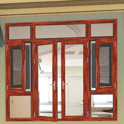 Cửa được sơn vân gỗ