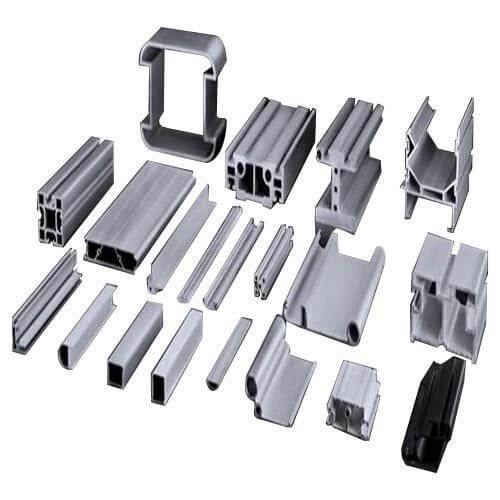 Các sản phẩm được đùn ép theo khuôn nhôm