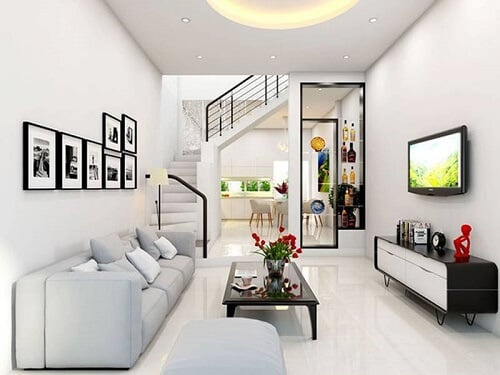 Mẫu thiết kế nhà phố khá cổ điển và đơn giản
