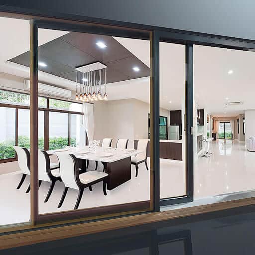 Cửa lùa giúp không gian thêm phần nổi bật