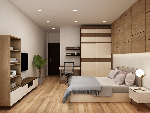 Cửa nhôm kính là một trong những loại cửa phổ biến cho phòng ngủ