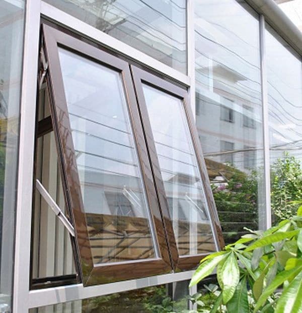 Cửa sổ nhôm mở hất 2 cánh