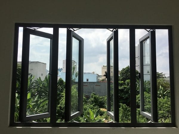 Cửa sổ nhôm mở quay 4 cánh